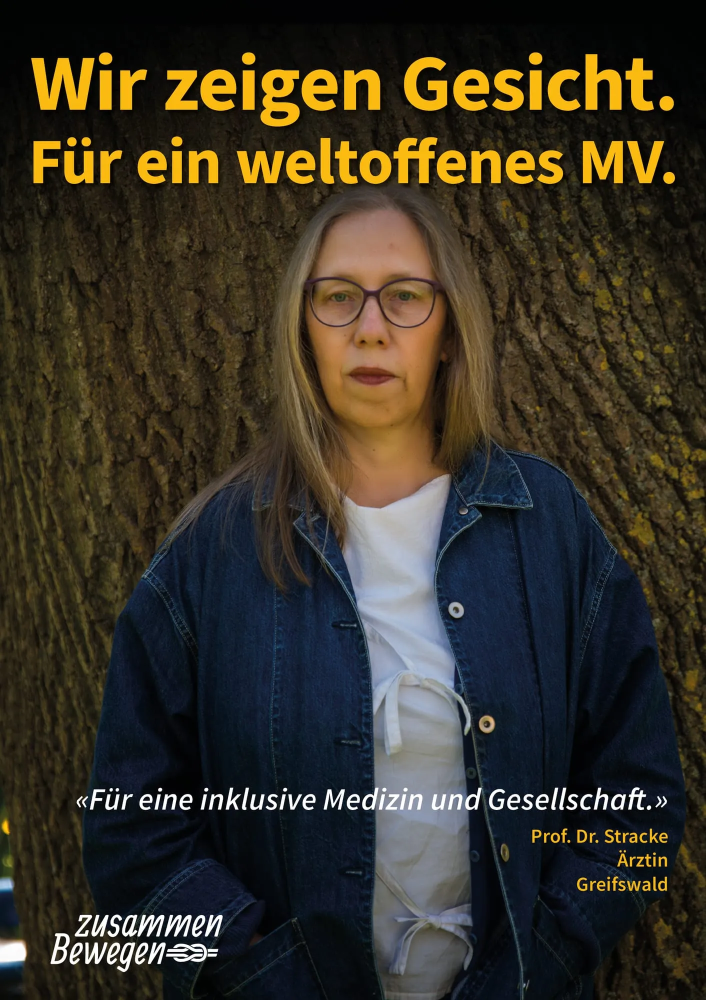 Plakat: «Für eine inklusive Medizin und Gesellschaft.» — Greifswald