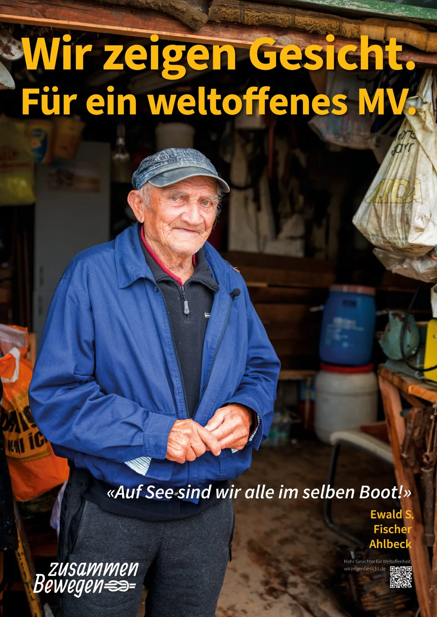 Plakat: «Auf See sind wir alle im selben Boot!» — Ahlbeck