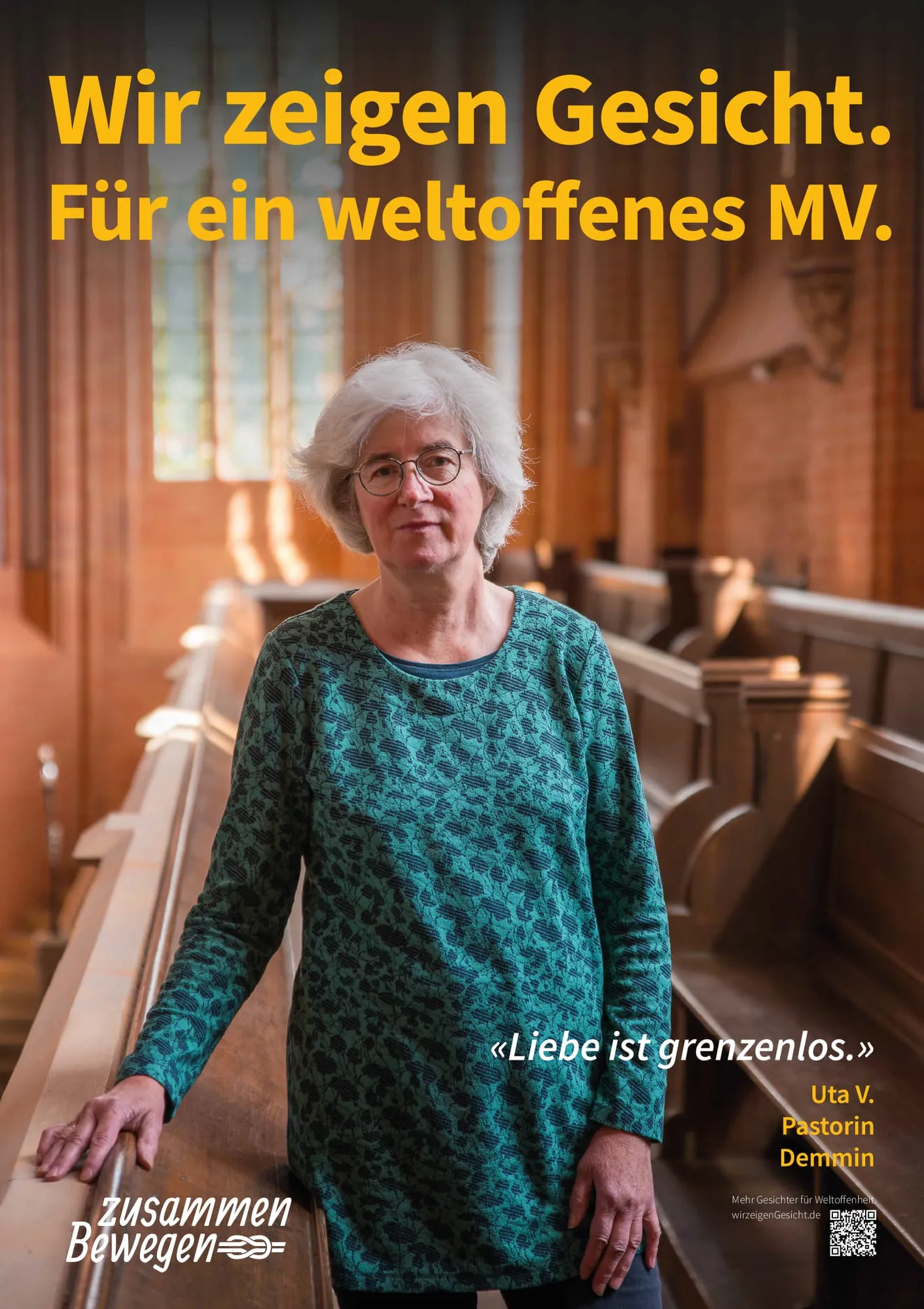 Plakat: «Liebe ist grenzenlos.» — Demmin